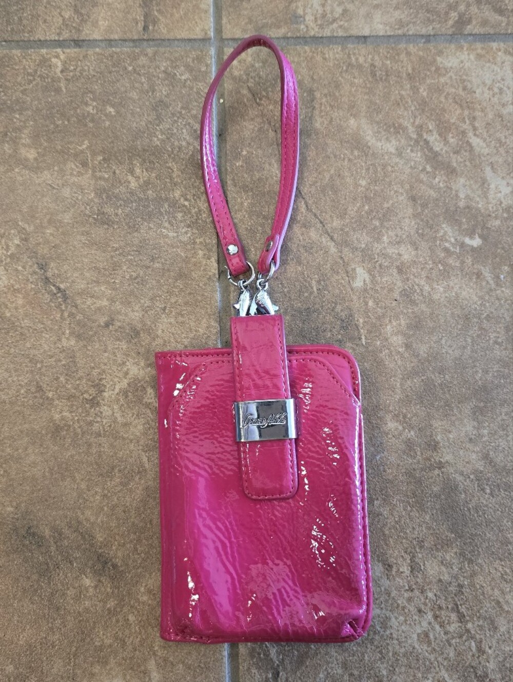 Pink Vibrant | GRACE ADELE | Mini Wristlet